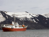 Antarctic Dream Ship, Telephone Bay, Deception Island, South Shetland Islands Photographic Print by Sergio Pitamitz