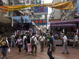 Tung Choi Street, Mong Kok District, Kowloon, Hong Kong, China Photographic Print by Sergio Pitamitz