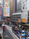 Des Voeux Road, Central District, Hong Kong, China Photographic Print by Sergio Pitamitz