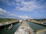 Miraflores Locks, Panama Canal, Panama, Central America Photographic Print by Sergio Pitamitz