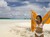 Blue Lagoon, Rangiroa, Tuamotu Archipelago, French Polynesia Islands Photographie par Sergio Pitamitz