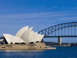 Opera House and Harbour Bridge, Sydney, New South Wales, Australia Photographic Print by Sergio Pitamitz