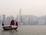 Chinese Junk, Hong Kong, China Photographic Print by Sergio Pitamitz