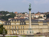 Schlossplatz (Palace Square) and Neues Schloss, Stuttgart, Baden Wurttemberg, Germany Photographic Print by Yadid Levy