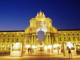 Rua Augusta Arch, Praca Do Comercio, Lisbon, Portugal Photographic Print by Yadid Levy
