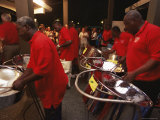Steel Pan Band Playing at the Sunday School, a Street Party Held in Buccoo, Tobago Lámina fotográfica por Yadid Levy Steel Pan Band Playing at the Sunday School, a Street Party Held in Buccoo, Tobago Lámina fotográfica por Yadid Levy
