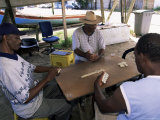 Local Fishermen Playing Dominoes, Vauclin, Martinique, Lesser Antilles Photographic Print by Yadid Levy Local Fishermen Playing Dominoes, Vauclin, Martinique, Lesser Antilles Photographic Print by Yadid Levy