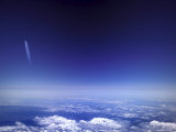 Aircraft Vapour Trails Above Clouds Over Colorado, USA Photographic Print by James Gritz Aircraft Vapour Trails Above Clouds Over Colorado, USA Photographic Print by James Gritz