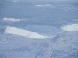 Icebergs Seen on Heli Flight from Russian Icebreaker, Kapitan Khlebnikov, Weddell Sea, Antarctica Photographic Print by Thorsten Milse