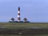 Lighthouse, Westerhever, Schleswig-Holstein, Germany Photographic Print by Thorsten Milse