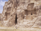 Tombs of Darius II and Artaxerxes (Left to Right), Naqsh E Rustam (Naqsh-I-Rustem), Iran Photographic Print by Sergio Pitamitz
