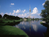 Olympiapark (Olympic Park) and the Olympiaturm (Olympic Tower), Munich, Bavaria, Germany Photographic Print by Yadid Levy