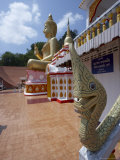 Wat Thepkachonchit with Big Buddha in Background, Phuket, Thailand, Southeast Asia Photographic Print by Joern Simensen