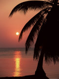 Sunset Seen from the Resort of West End on Roatan, Largest of the Bay Islands, Honduras, Caribbean Photographie par Robert Francis