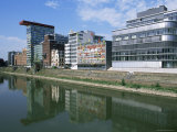 Buildings at the Medienhafen (Media Harbour), Dusseldorf, North Rhine Westphalia, Germany Photographie par Yadid Levy