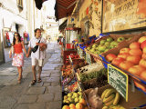 Fruit Displayed Outside Shop, Calvi, Corsica, France Photographic Print by Yadid Levy
