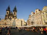 View over the Old Town Square and the Tyn Church, Stare Mesto, Prague, Czech Republic, Europe Photographic Print by Levy Yadid