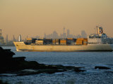 Container Ship Entering Botany Bay, Sydney, Australia Photographic Print by Robert Francis