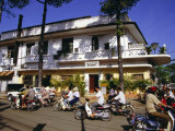 Street Corner with Karaoke Restaurant in Downtown Area, Ho Chi Minh City, Vietnam, Southeast Asia Photographic Print by Robert Francis
