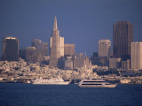 City Skyline from the Bay, San Francisco, California, USA Photographic Print by Kim Hart