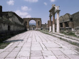 Portico of the Macellum, Pompeii, Unesco World Heritage Site, Campania, Italy Photographic Print by Christina Gascoigne