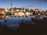 Sundown Over South Harbour, Fjallbacka, a Picturesque West Coast Village, Bohuslan, Sweden Photographic Print by Kim Hart