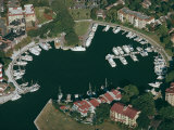 Aerial View of Hilton Head Harbour Town, South Carolina, USA Photographic Print by Kim Hart