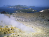 Steam Issuing from Sulphurous Fumarole at Gran Craters Photographic Print by Robert Francis