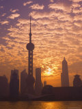 Lujiazui Finance and Trade Zone, and Huangpu River, Shanghai, China Photographic Print by Jochen Schlenker