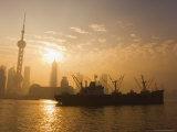 Lujiazui Finance and Trade Zone, and Huangpu River, Shanghai, China Photographic Print by Jochen Schlenker