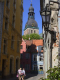 Narrow Streets of Riga, Lativa, Baltic States Photographic Print by Andrew Mcconnell