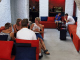 Young People in a Cafe, Old Town, Tallinn, Estonia, Baltic States Photographic Print by Yadid Levy