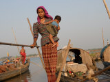 Cham Muslims Living by the Mekong River in Phnom Penh, Cambodia, Indochina, Southeast Asia Photographic Print by Andrew Mcconnell