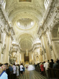Baroque Style Interior, St. Peter and Paul Church, Vilnius, Lithuania, Baltic States Photographie par Yadid Levy