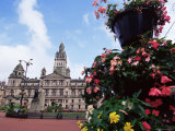 Town Hall, George Square, Glasgow, Scotland, United Kingdom Photographic Print by Yadid Levy