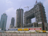 Construction Site in the Pudong New Area, Shanghai, China Photographic Print by Robert Francis