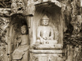 Stone Buddha Rock Carvings, Hangzhou, Zhejiang Province, China Photographic Print by Jochen Schlenker