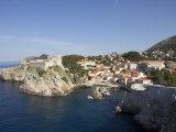 Fortress Lovrijenac, View from the City Wall, Dubrovnik, Dalmatia, Croatia Photographic Print by Joern Simensen