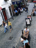 Bars and Restaurants in Ashton Lane, West End Area, Glasgow, Scotland, United Kingdom Photographic Print by Yadid Levy