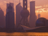 Lujiazui Finance and Trade Zone, and Huangpu River, Shanghai, China, Photographic Print