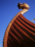 Close-Up of Viking Ship Used as a Charter Boat, Aker Brygge, Oslo, Norway, Scandinavia Photographic Print by Kim Hart