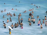Bathers at Tamarama, Sydney, Australia Photographic Print by Robert Francis