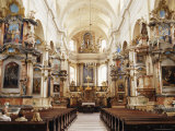 Interior, Dominican Church of the Holy Spirit, Dominikonu Street, Vilnius, Lithuania Photographie par Yadid Levy