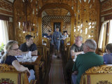 The Restaurant Car of the Trans-Mongolian Train, Mongolia, Central Asia Photographic Print by Andrew Mcconnell