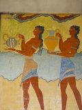 Mural Paintings, Corridor of the Procession, Minoan, Knossos, Island of Crete, Greece Photographic Print by Marco Simoni