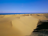 Sandy Dunes and Sea, Maspalomas, Gran Canaria, Canary Islands, Spain, Atlantic Photographic Print by Marco Simoni