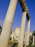 Ionic Columns of East Propylon and Tower of Winds in Background, Roman Agora, Athens, Greece Photographic Print by Marco Simoni
