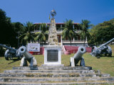 Monument Dedicated to the Discovery of America in the Main Square, Fernando De Noronha, Brazil Photographic Print by Marco Simoni