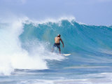Man Surfing at Praia Do Boldro, Parque Nacional De Fernando De Norohna, Fernando De Noronha, Brazil Photographie par Marco Simoni