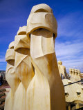 Gaudi Architecture, Chimneys, Casa Mila, La Pedrera, Barcelona, Catalonia, Spain Photographic Print by Marco Simoni Gaudi Architecture, Chimneys, Casa Mila, La Pedrera, Barcelona, Catalonia, Spain Photographic Print by Marco Simoni